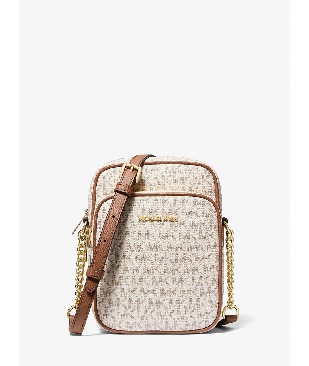 MICHAEL KORS Бежевая сумка через плечо из искусственной кожи, фото 1