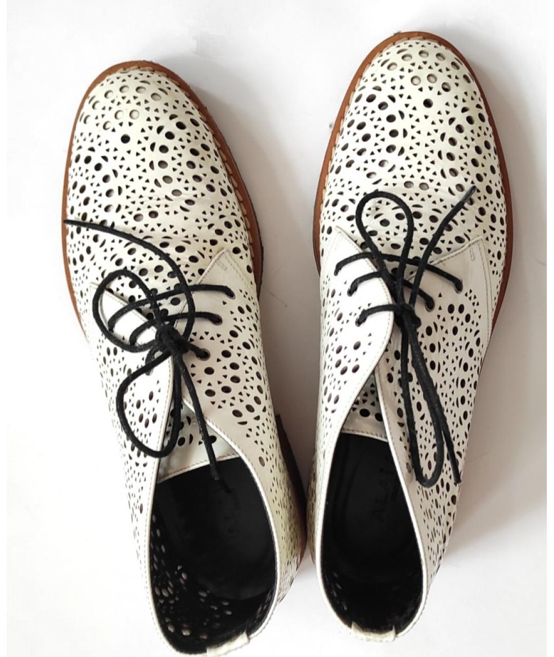 ALAIA Белые кожаные ботинки, фото 8