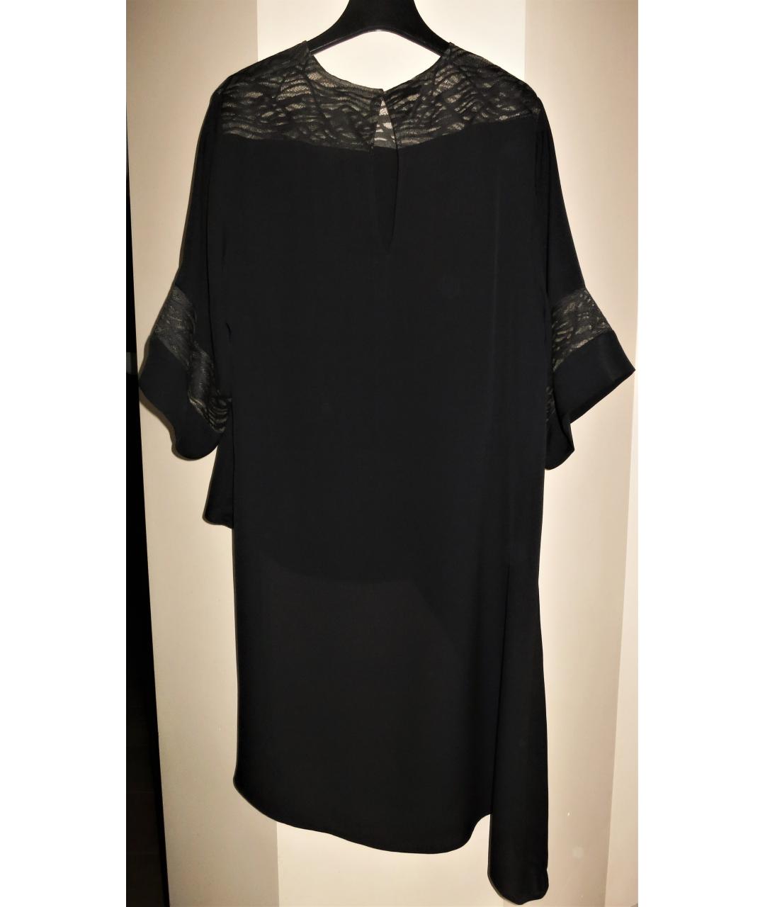 ELIE SAAB Черная шелковая блузы, фото 3