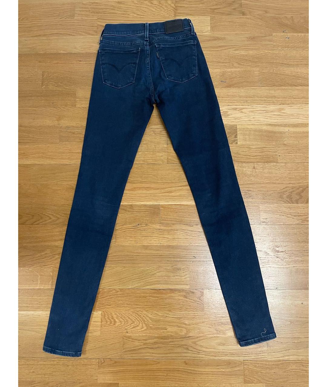 LEVI'S Синие хлопко-эластановые джинсы слим, фото 2