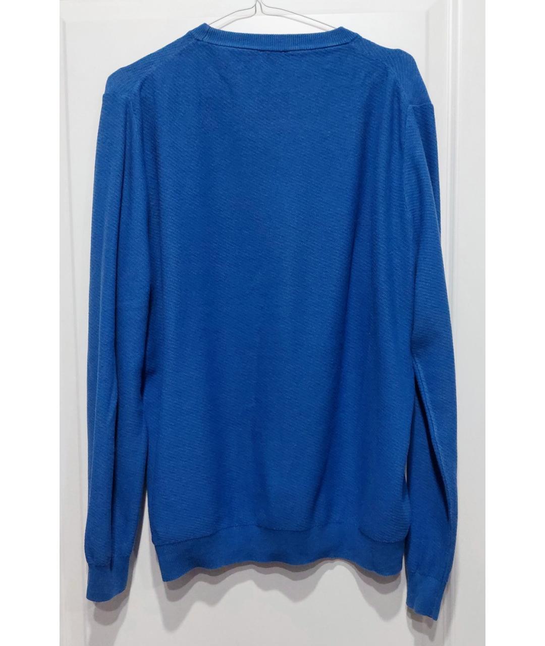 KENZO Голубой хлопковый джемпер / свитер, фото 2