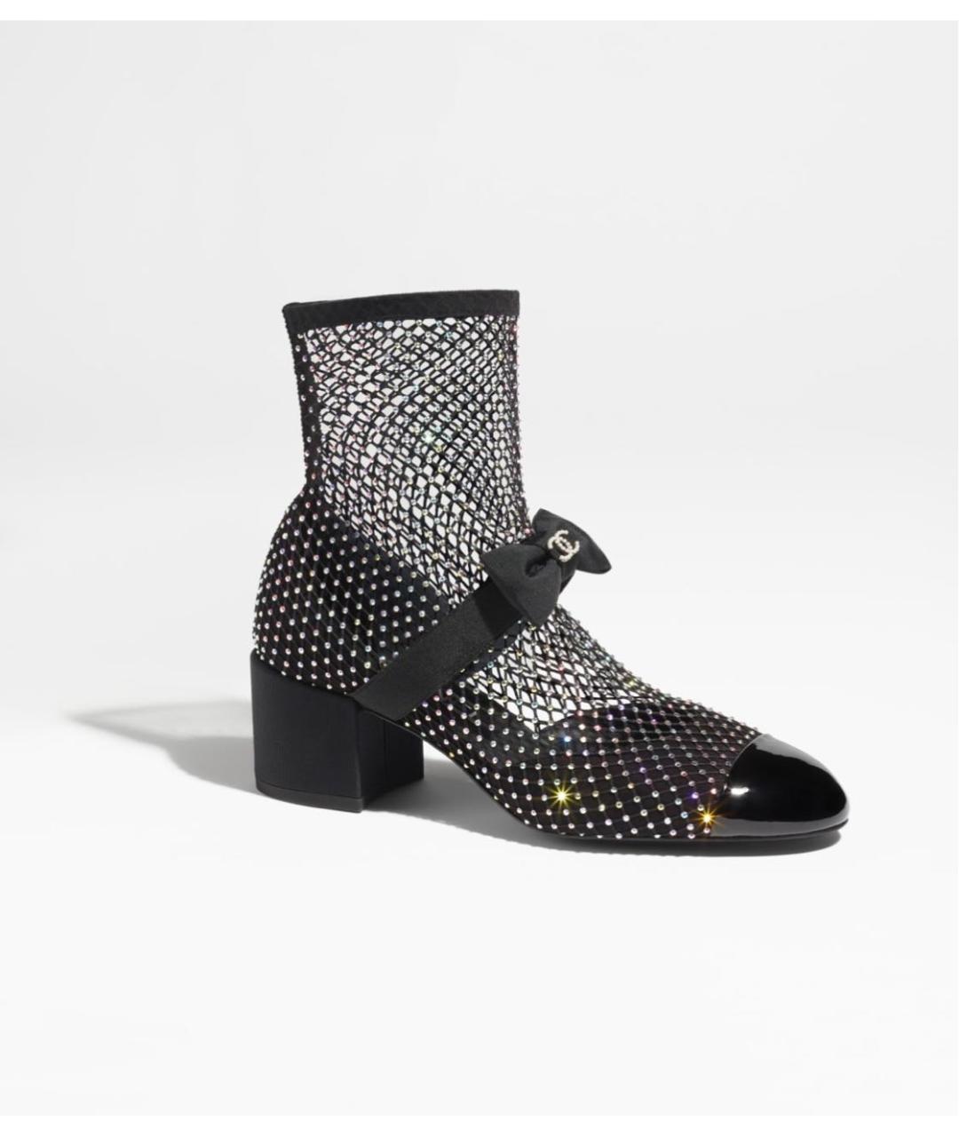 CHANEL Черные полусапоги, фото 5