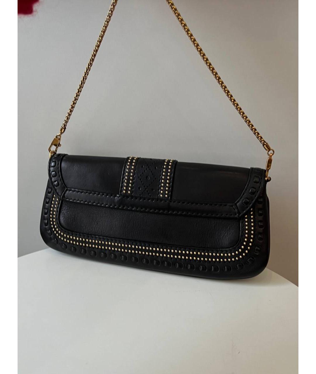 GUCCI Черная кожаная сумка с короткими ручками, фото 3