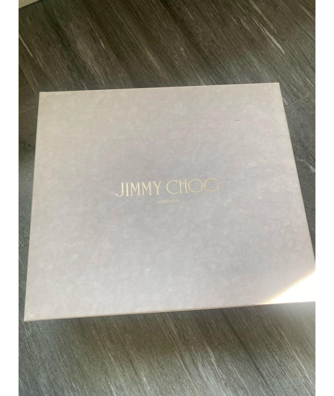 JIMMY CHOO Темно-синие кожаные туфли, фото 5