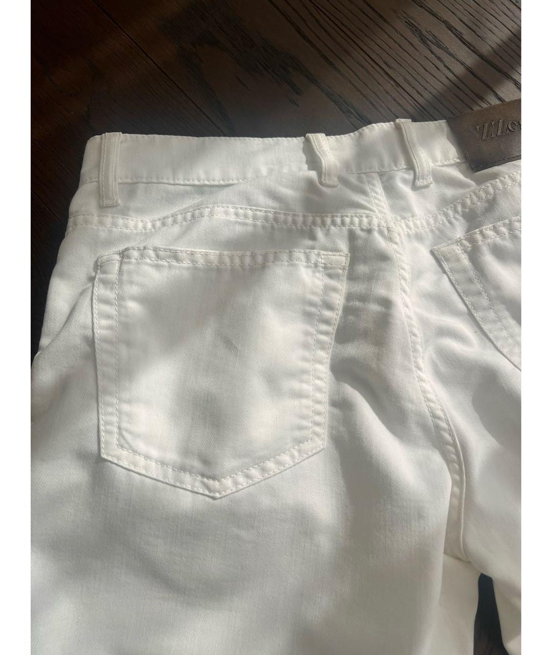 ZZEGNA Белые прямые джинсы, фото 7