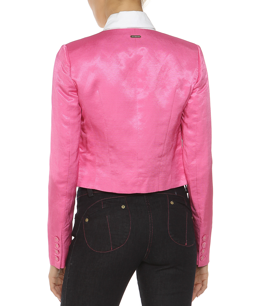 GIANFRANCO FERRE Розовый льняной жакет/пиджак, фото 2