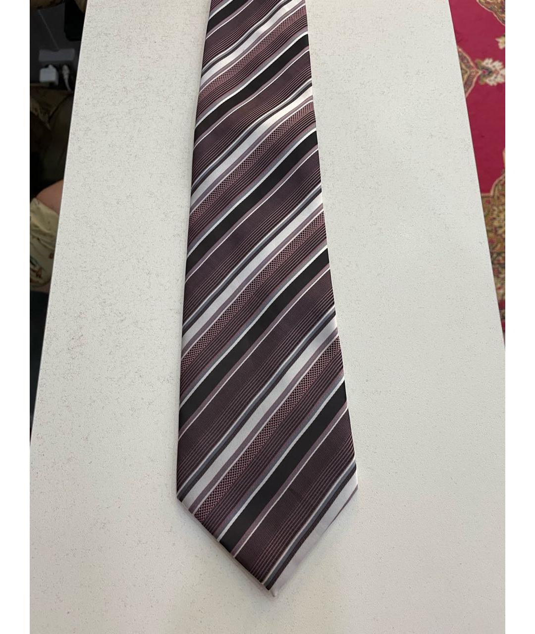 KARL LAGERFELD Бордовый шелковый галстук, фото 5