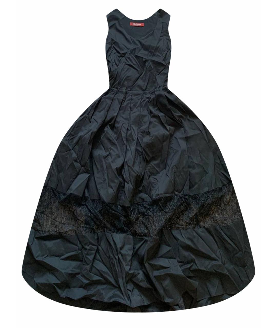 MAX MARA STUDIO Черное коктейльное платье, фото 1