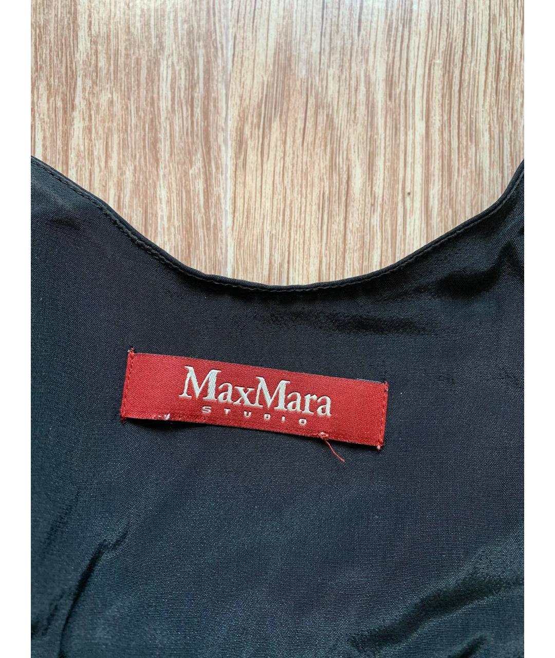 MAX MARA STUDIO Черное коктейльное платье, фото 3