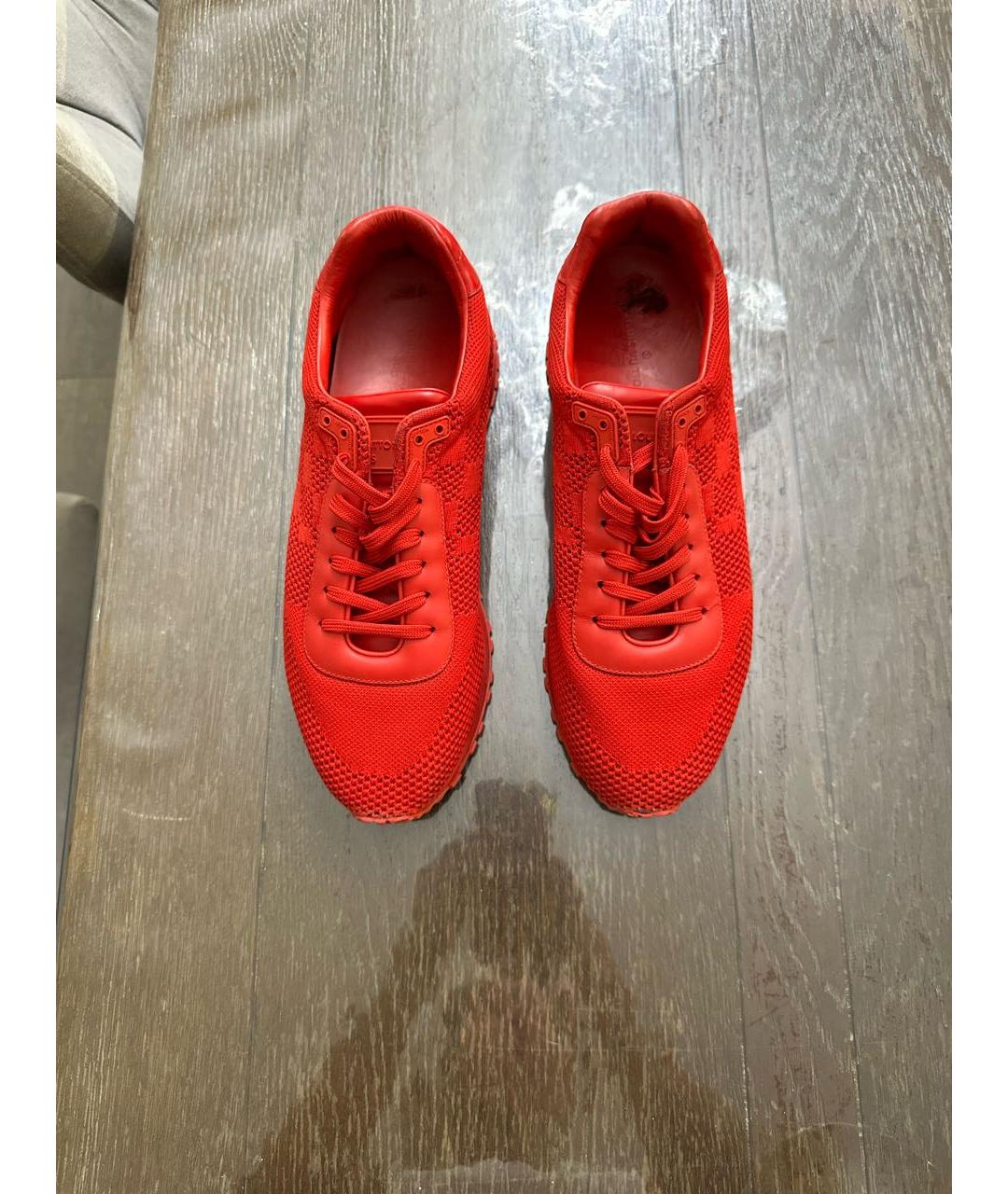 LOUIS VUITTON Красные низкие кроссовки / кеды, фото 2