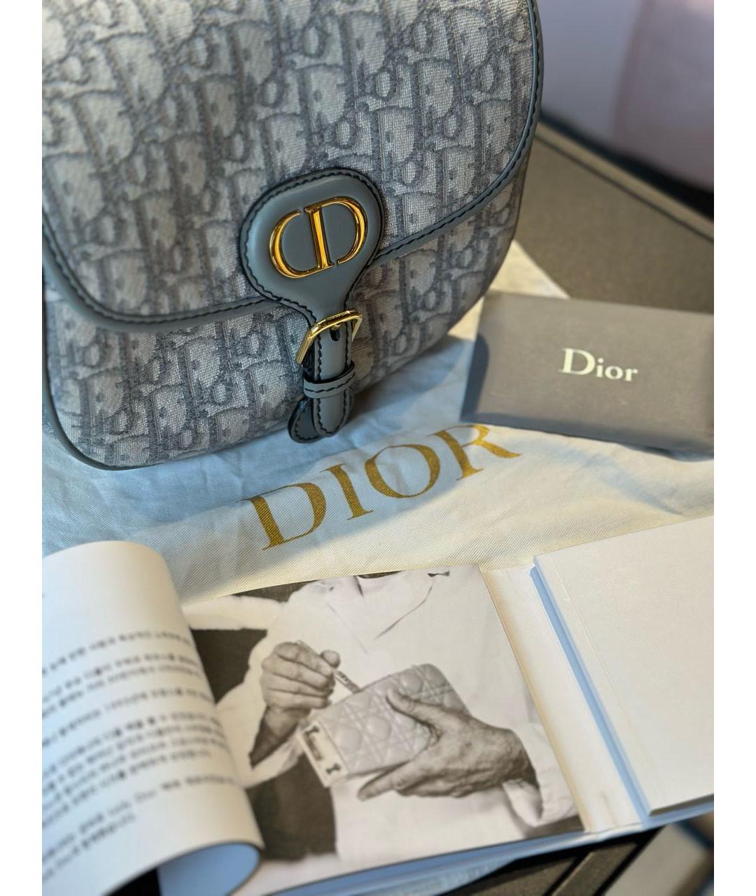 CHRISTIAN DIOR Серая сумка через плечо, фото 5