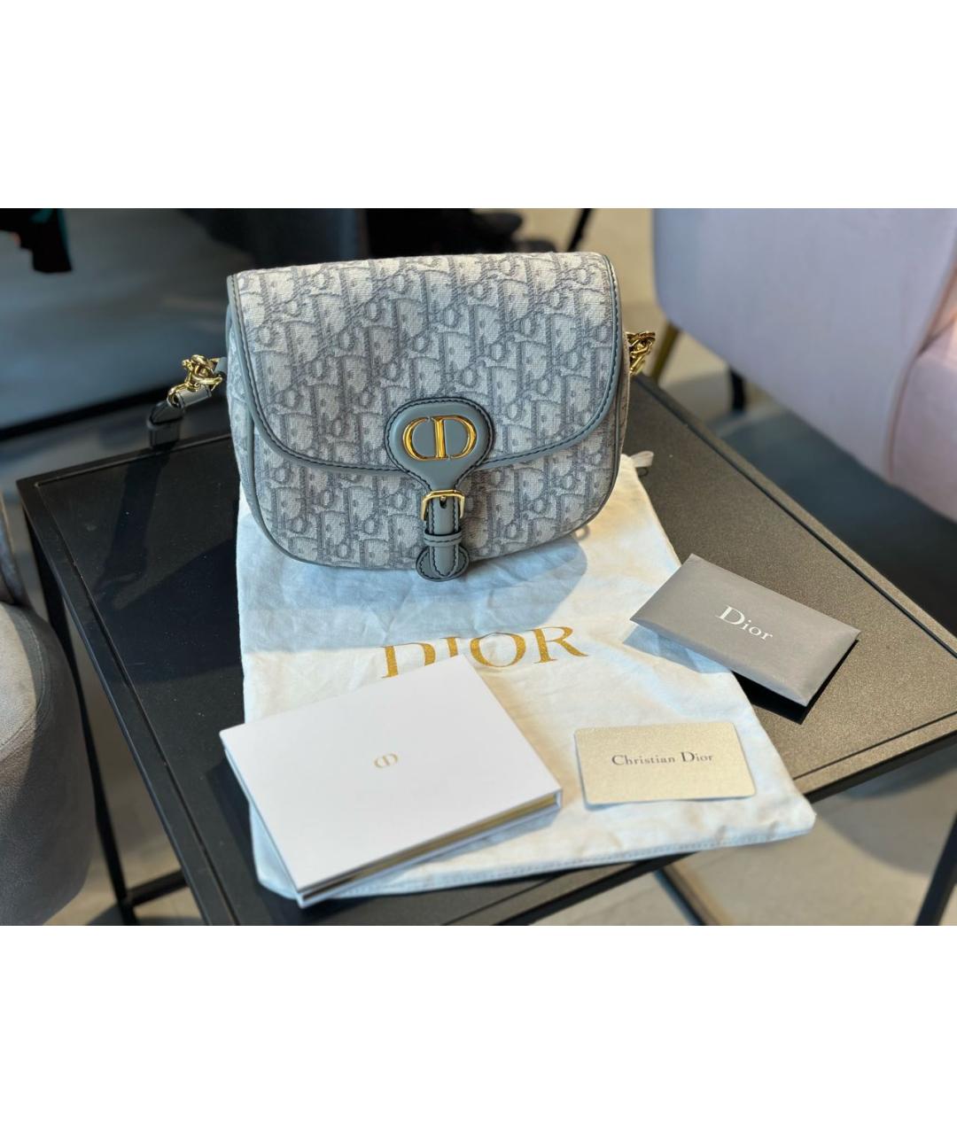 CHRISTIAN DIOR Серая сумка через плечо, фото 7