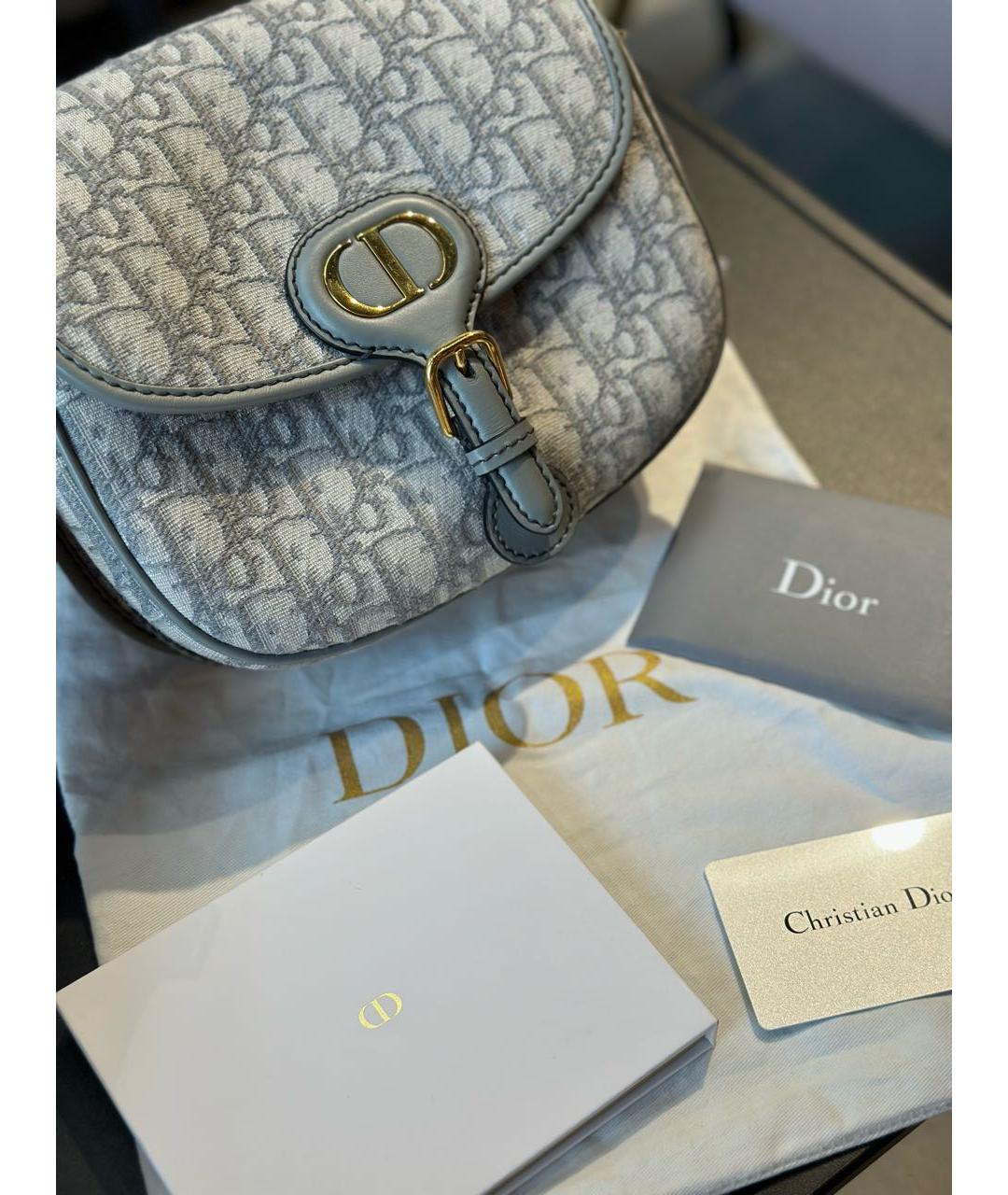 CHRISTIAN DIOR Серая сумка через плечо, фото 3