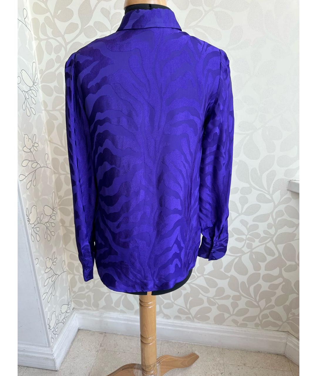 Claudie Pierlot Фиолетовая вискозная блузы, фото 2