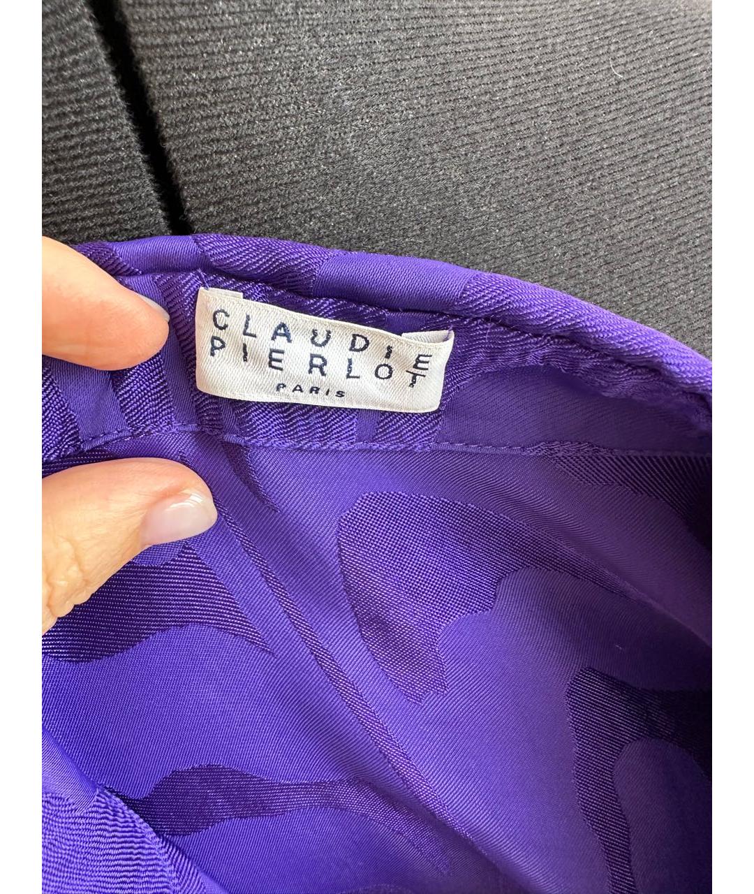 Claudie Pierlot Фиолетовая вискозная блузы, фото 5