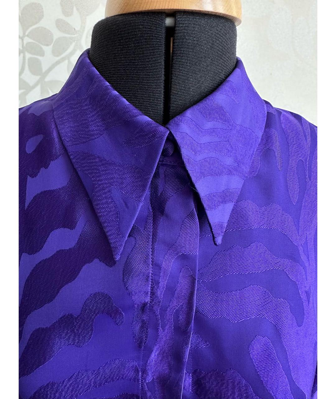 Claudie Pierlot Фиолетовая вискозная блузы, фото 4