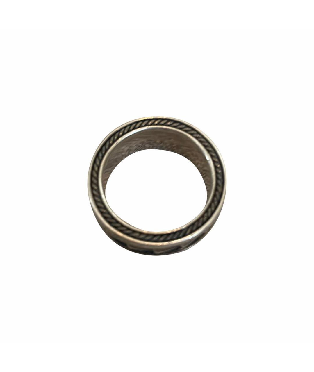 David Yurman Антрацитовое серебряное кольцо, фото 1