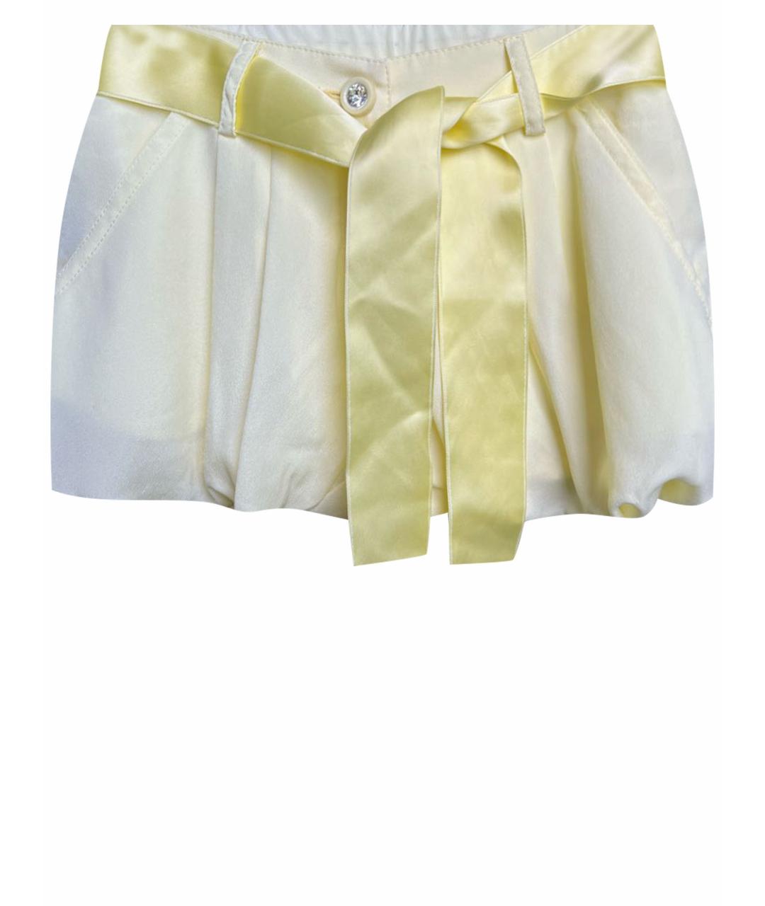 BLUMARINE BABY Желтые полиэстеровые брюки и шорты, фото 1