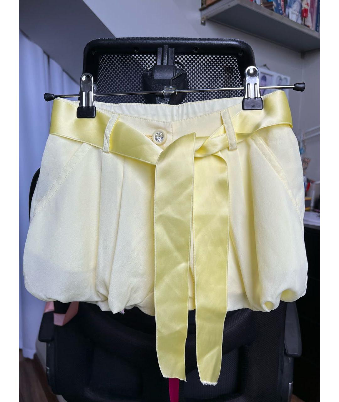BLUMARINE BABY Желтые полиэстеровые брюки и шорты, фото 6
