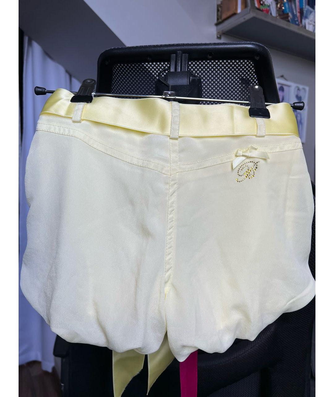 BLUMARINE BABY Желтые полиэстеровые брюки и шорты, фото 2