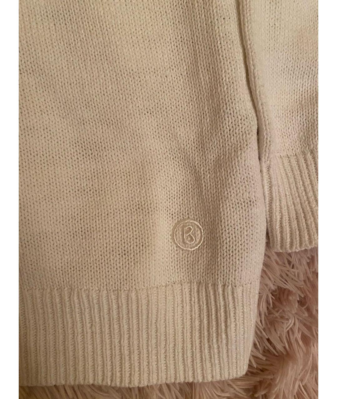 BOGNER Белый хлопковый джемпер / свитер, фото 4