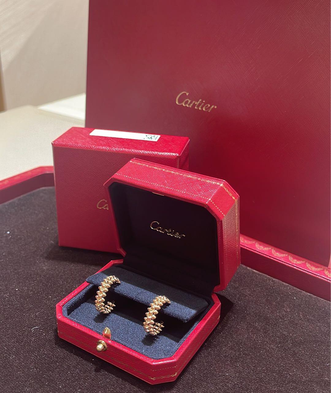 CARTIER Золотые серьги из розового золота, фото 6