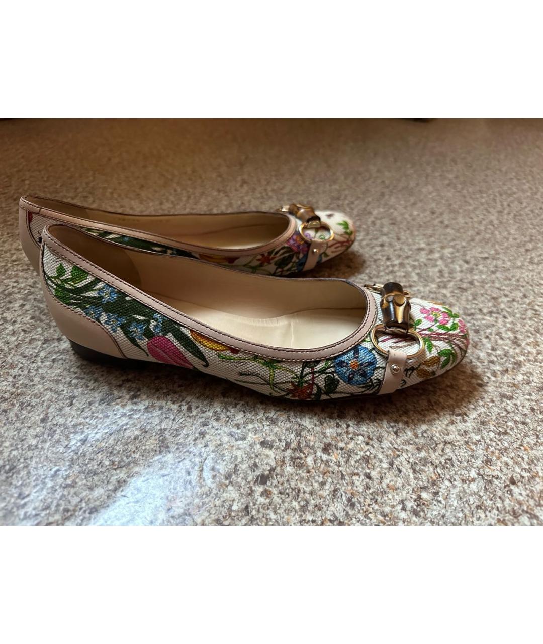 GUCCI Мульти текстильные балетки, фото 4