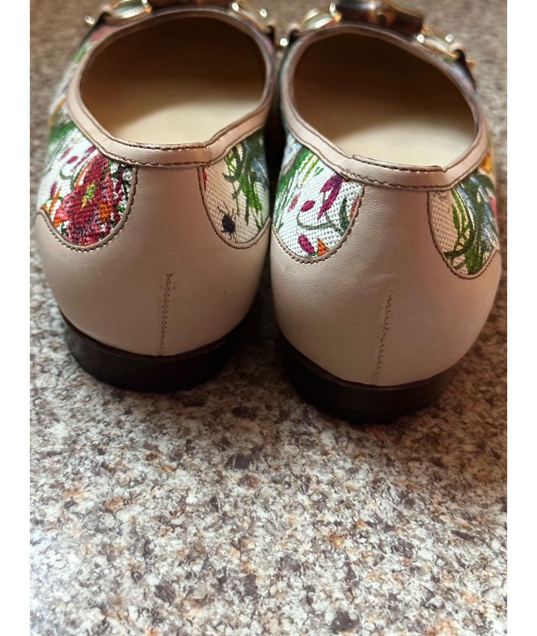 GUCCI Мульти текстильные балетки, фото 5