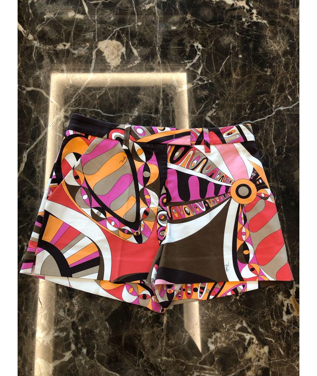 EMILIO PUCCI Мульти хлопковые шорты, фото 6