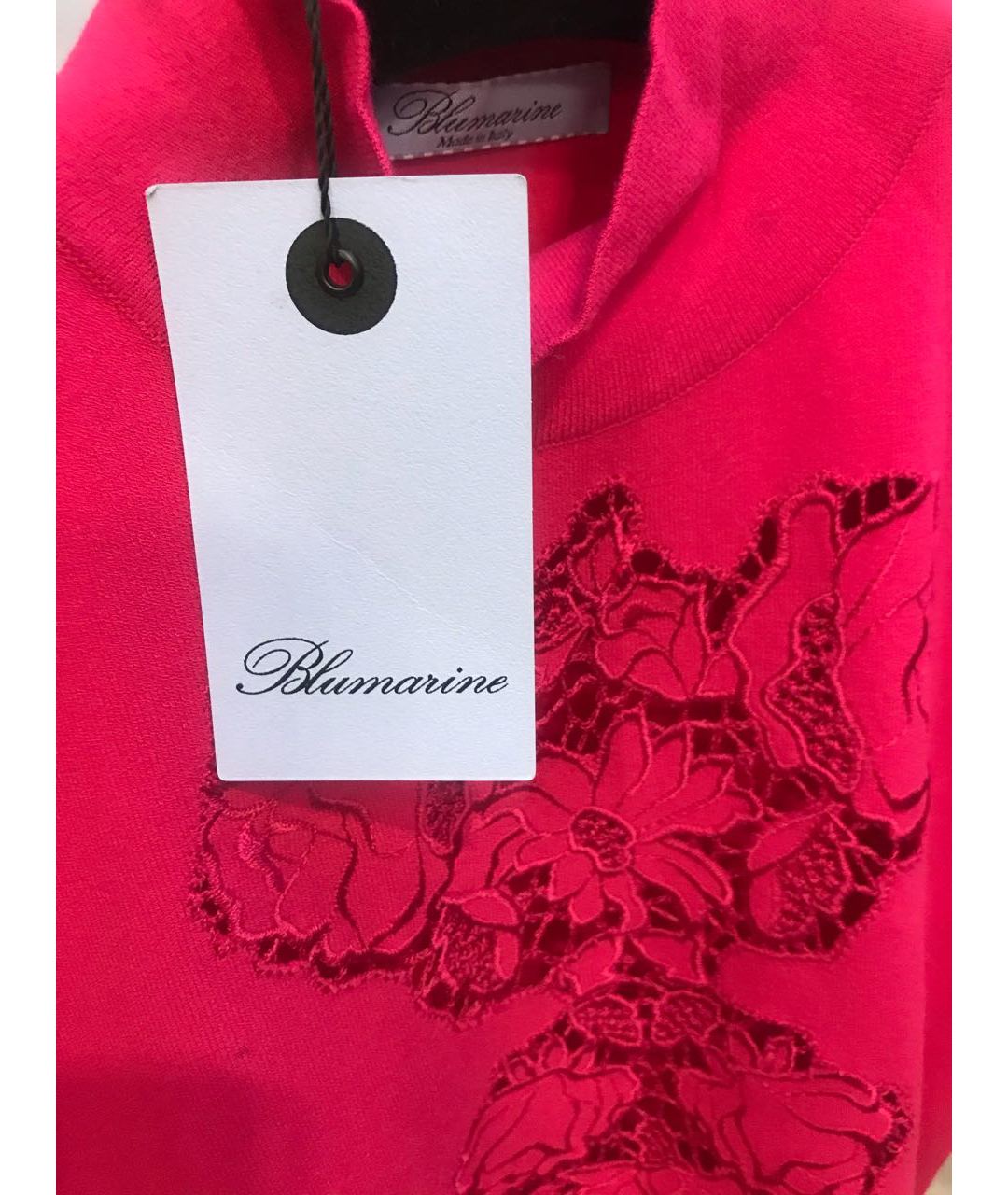 BLUMARINE Розовый вискозный джемпер / свитер, фото 3