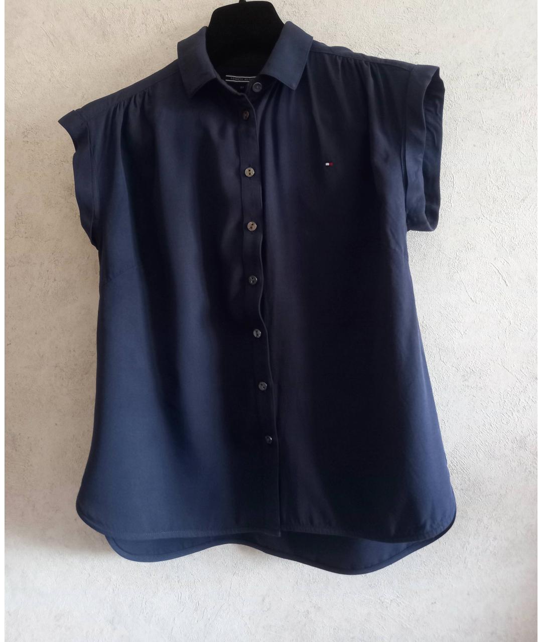 TOMMY HILFIGER Темно-синяя рубашка/блузка, фото 4