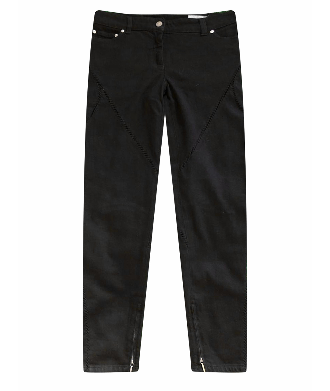 ALEXANDER MCQUEEN Черные хлопко-эластановые джинсы слим, фото 1