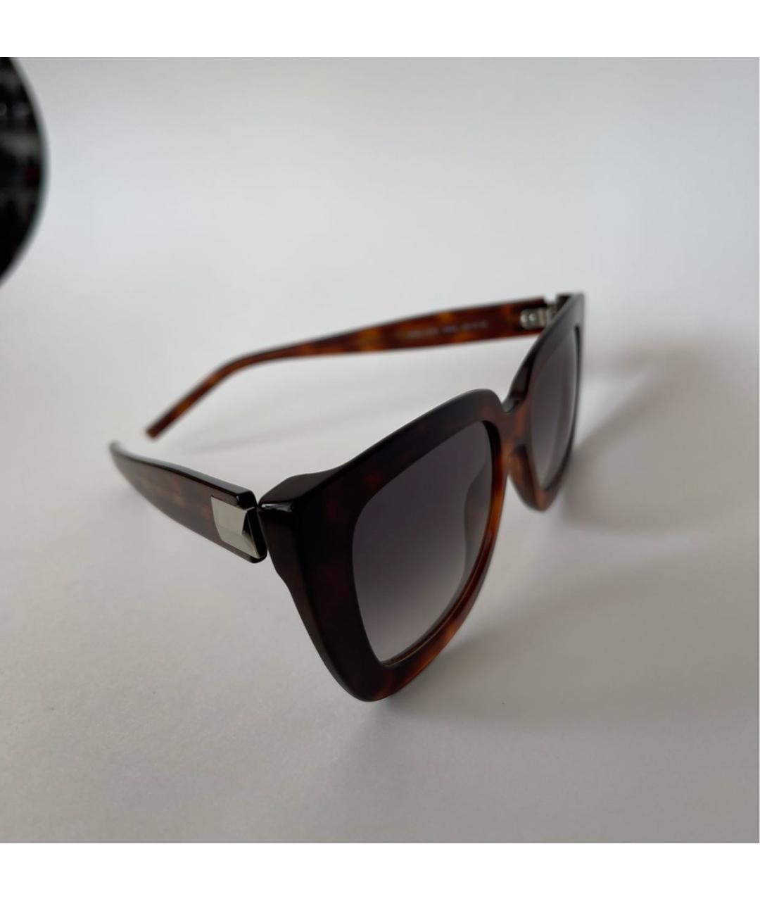 HUGO BOSS Коричневые пластиковые солнцезащитные очки, фото 2