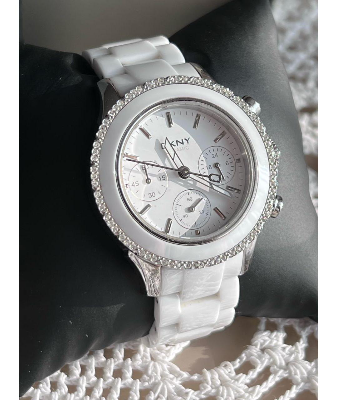 DKNY Белые керамические часы, фото 6