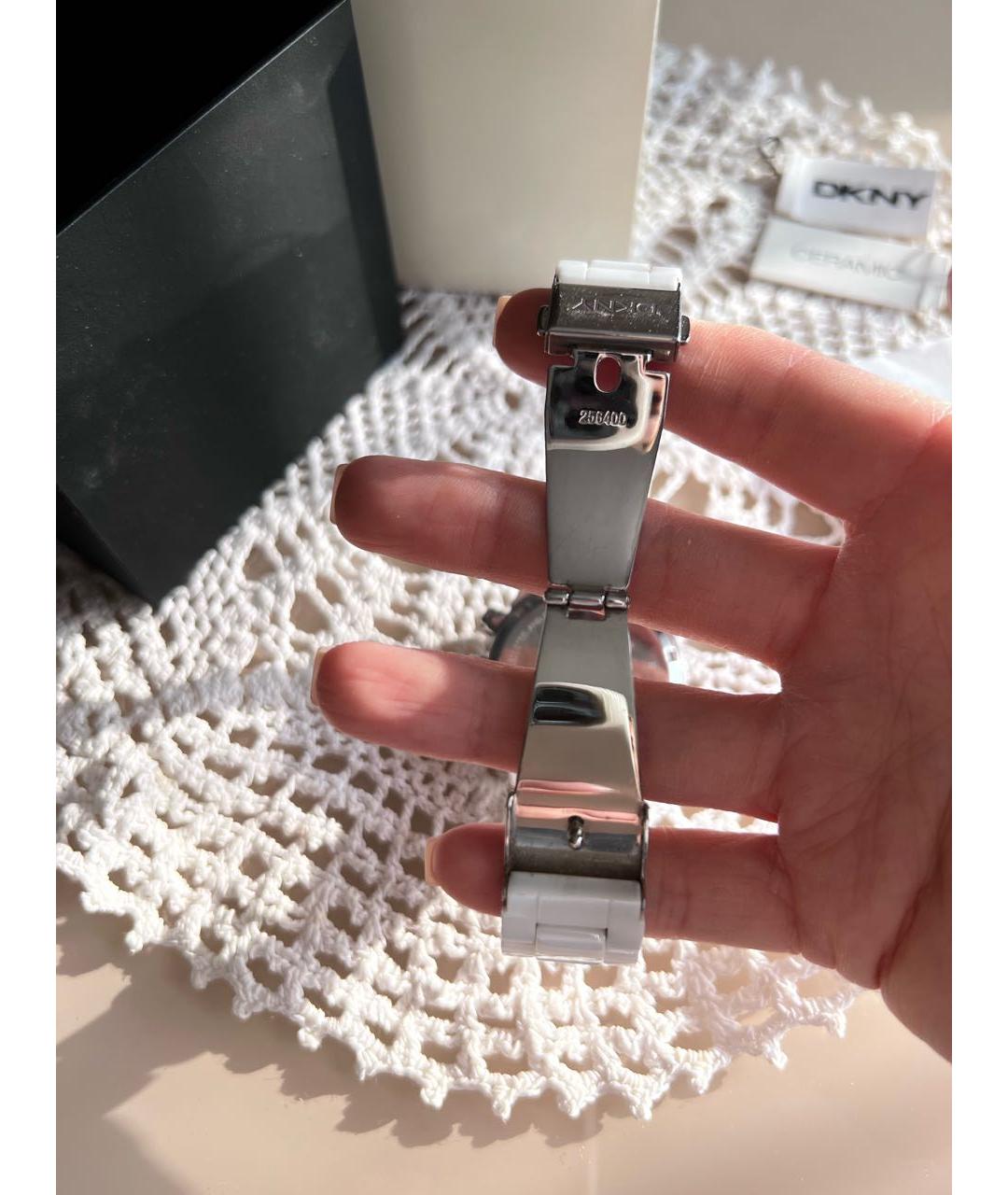 DKNY Белые керамические часы, фото 5