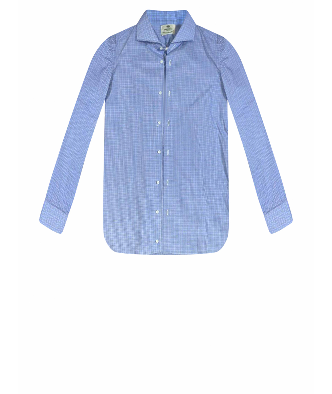 LUIGI BORRELLI Голубая хлопковая классическая рубашка, фото 1