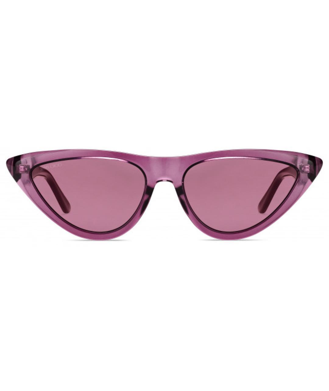 JIMMY CHOO Фиолетовые пластиковые солнцезащитные очки, фото 8