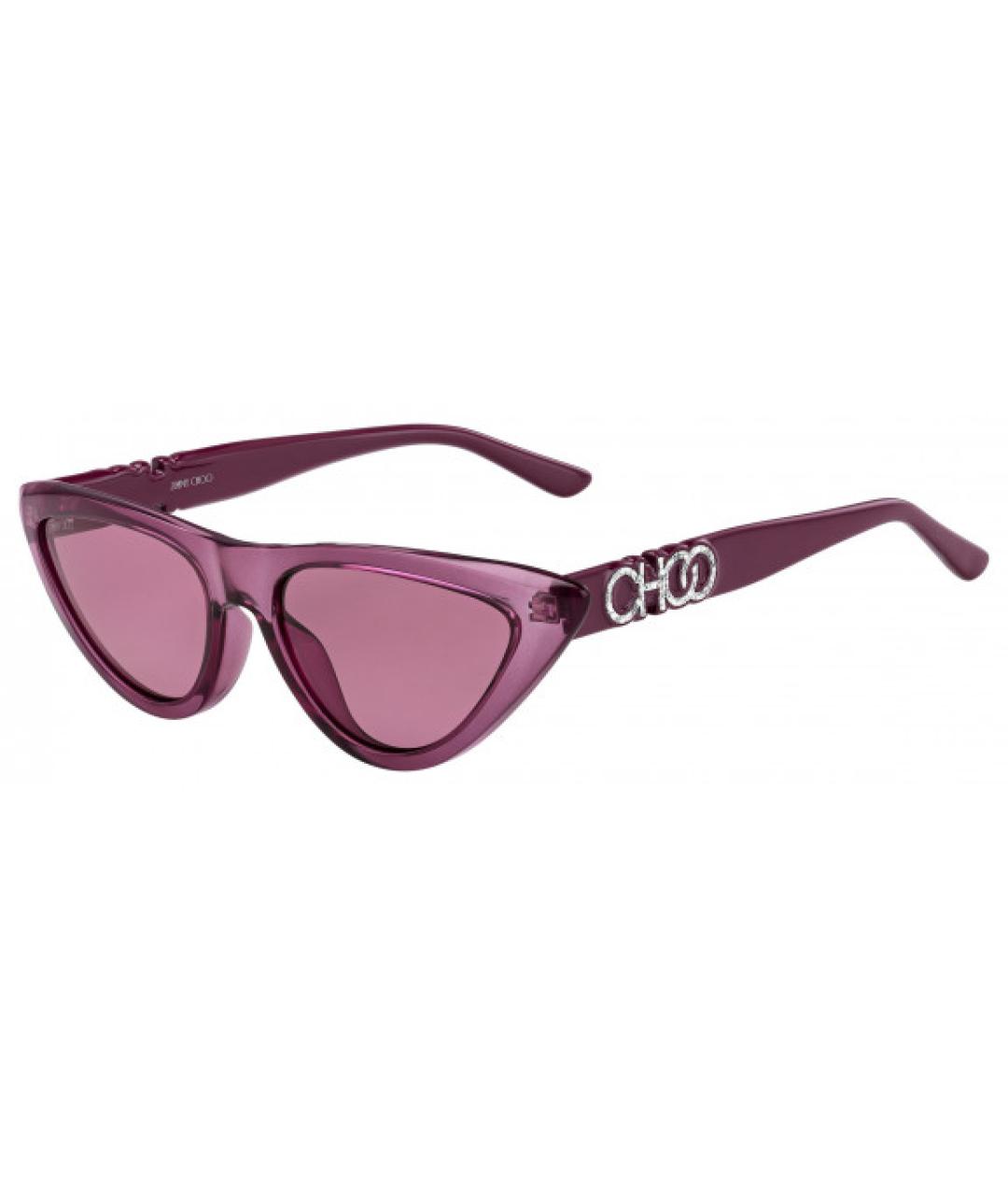 JIMMY CHOO Фиолетовые пластиковые солнцезащитные очки, фото 2