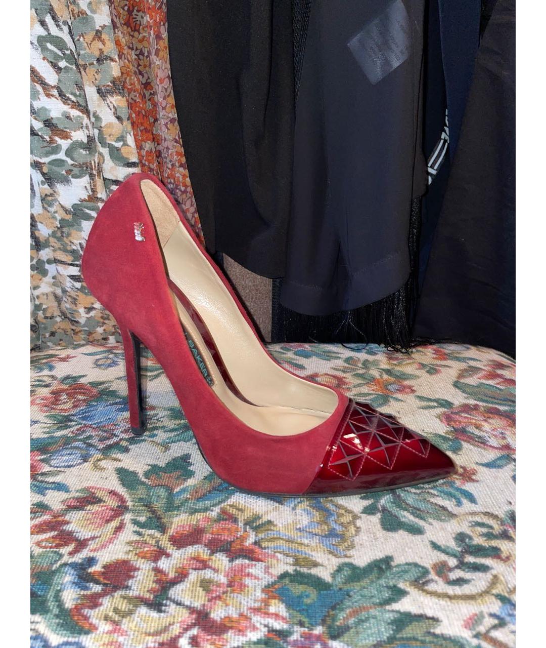 J Baker Красные замшевые туфли, фото 5