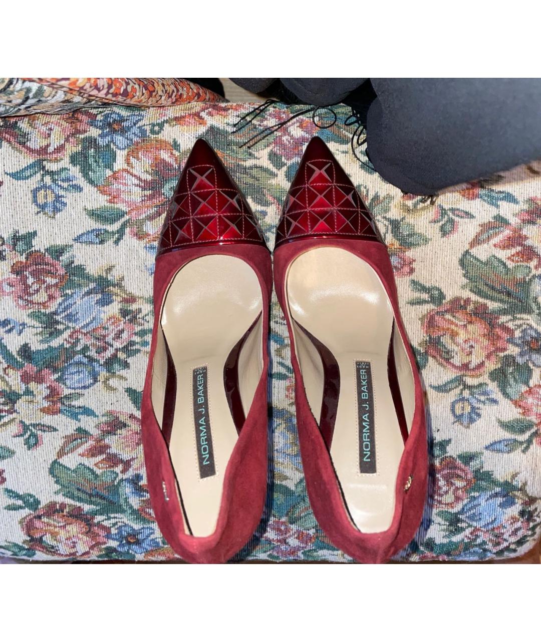 J Baker Красные замшевые туфли, фото 3