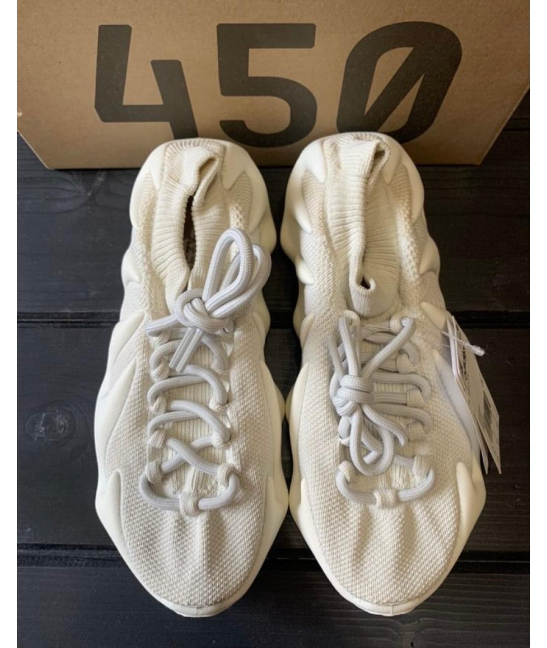 ADIDAS YEEZY Белые синтетические кроссовки, фото 2