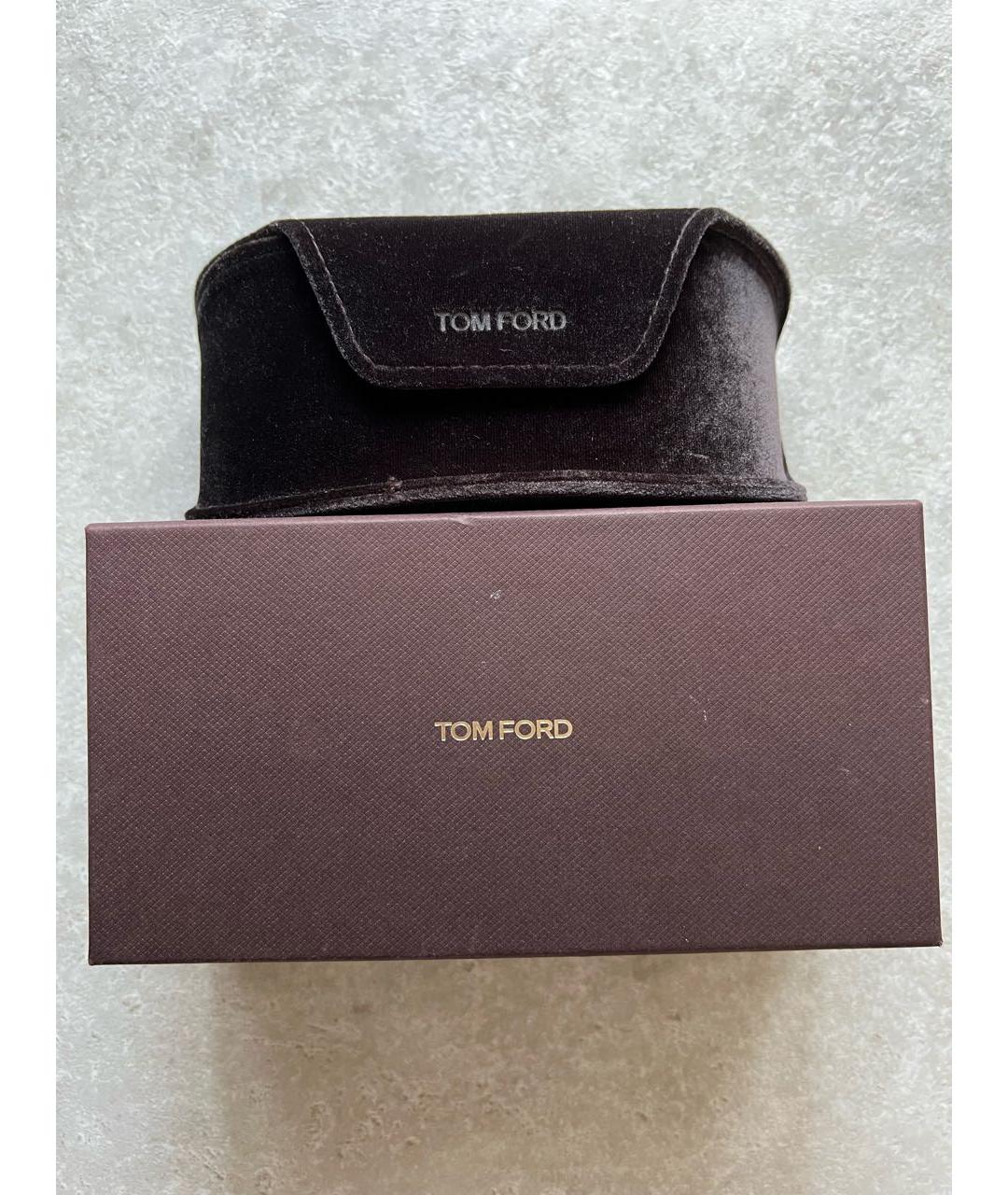 TOM FORD Черные пластиковые солнцезащитные очки, фото 4