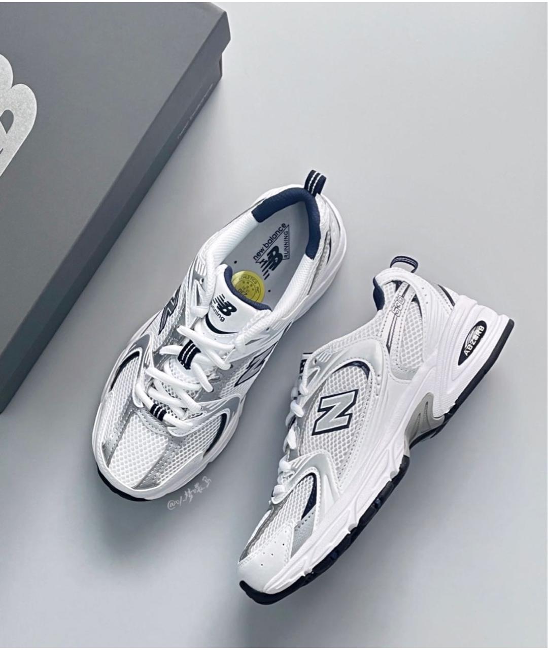 NEW BALANCE Белые текстильные кроссовки, фото 2