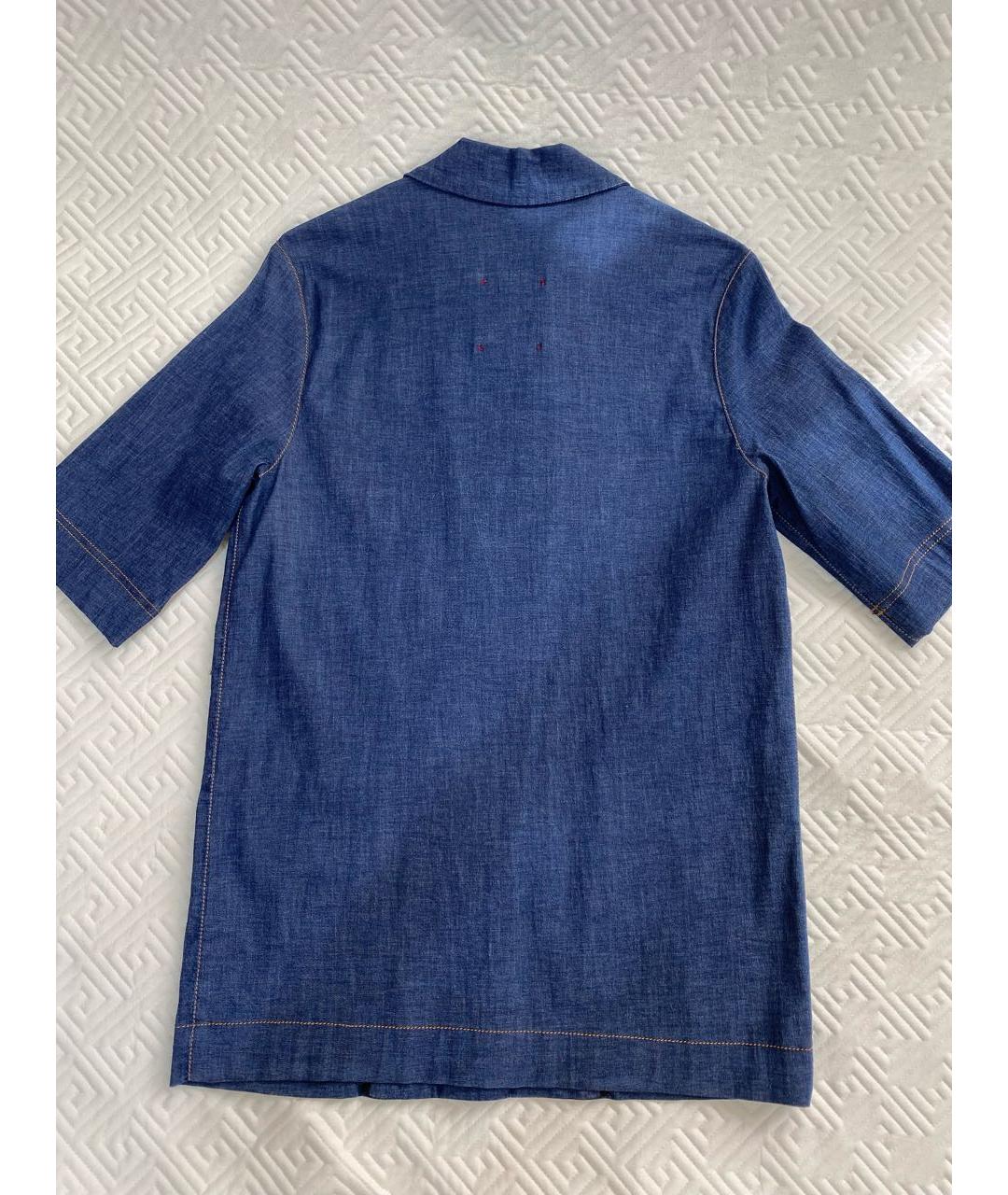 ANTONIO MARRAS Синий хлопковый жакет/пиджак, фото 3
