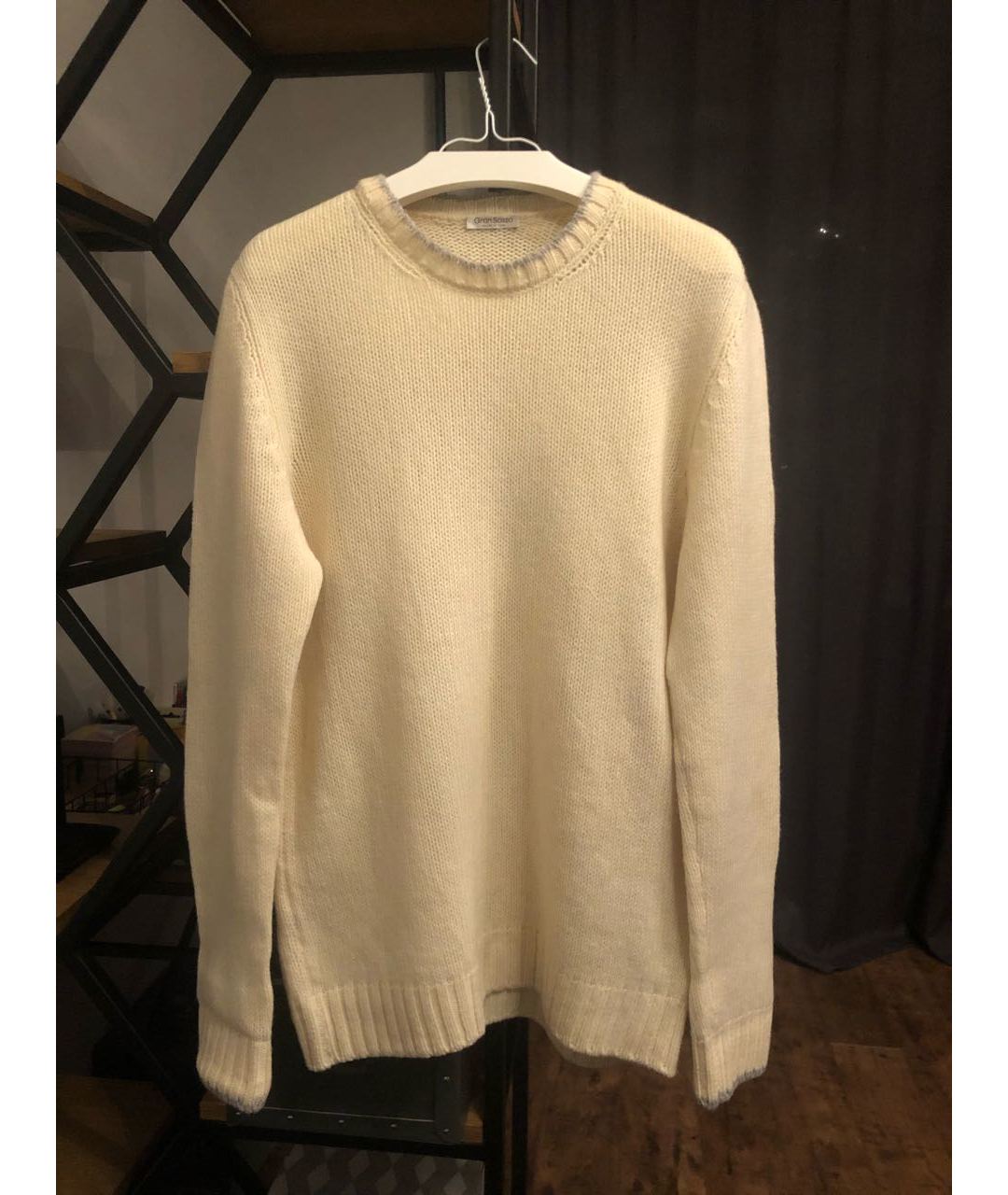 GRAN SASSO Белый шерстяной джемпер / свитер, фото 5