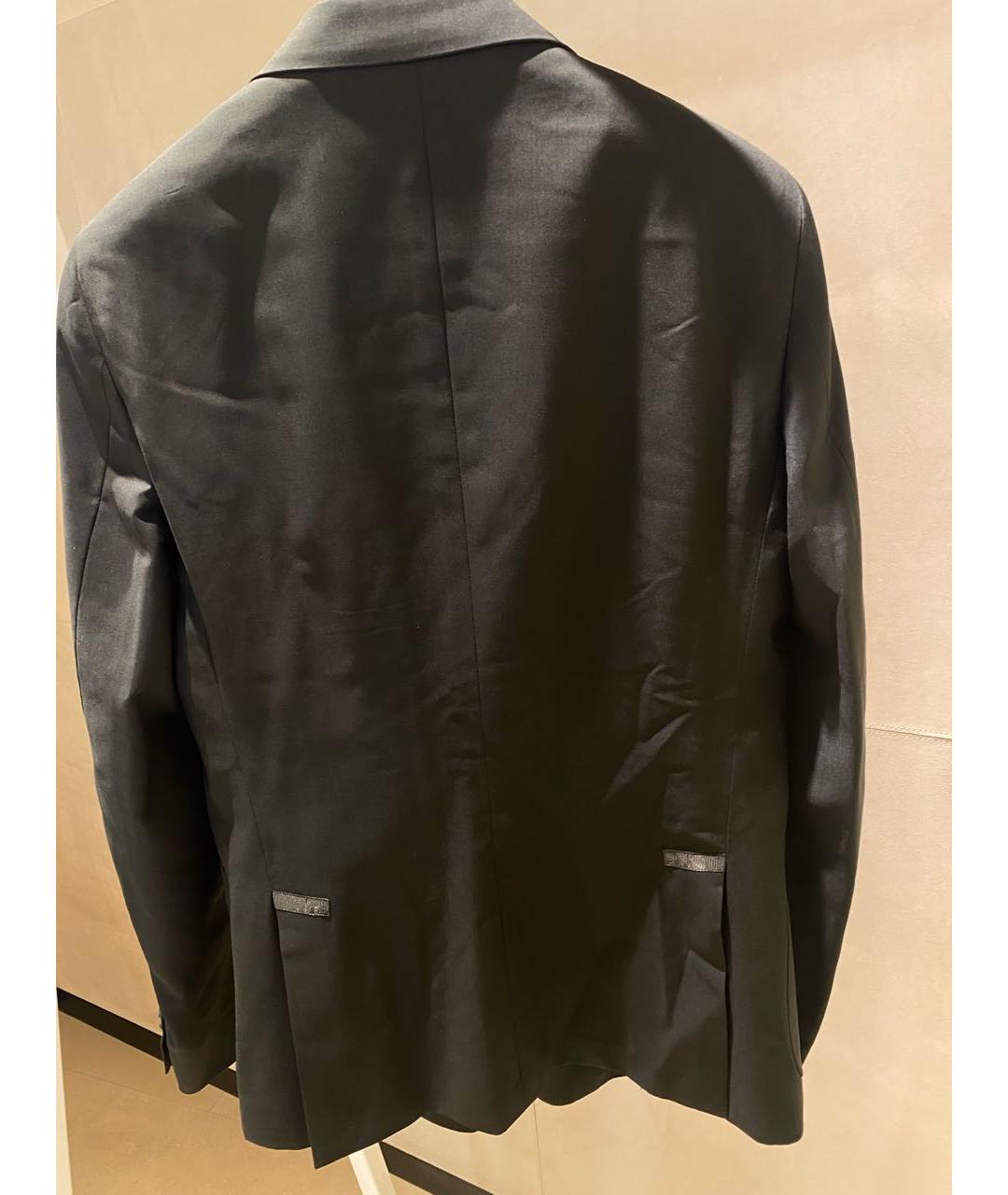 PRADA Черный шерстяной пиджак, фото 2
