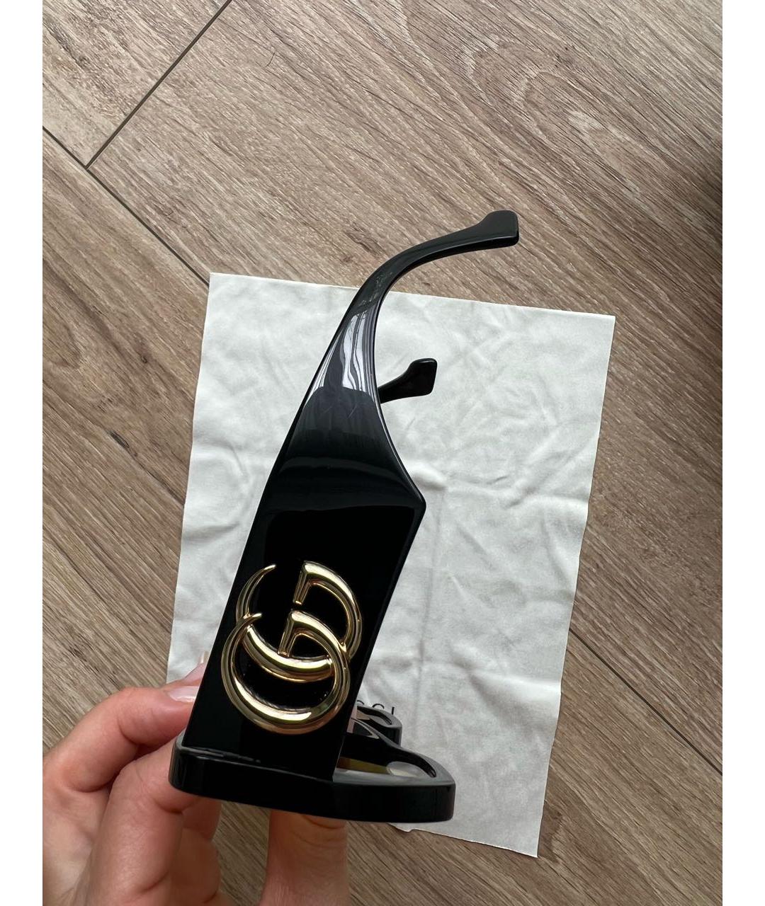 GUCCI Черные пластиковые солнцезащитные очки, фото 4