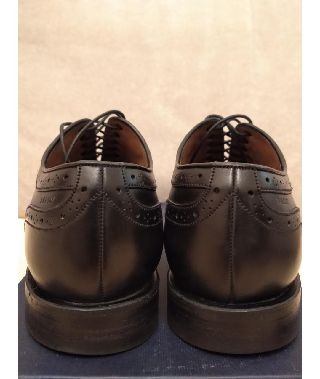 BALLY Черные кожаные туфли, фото 4