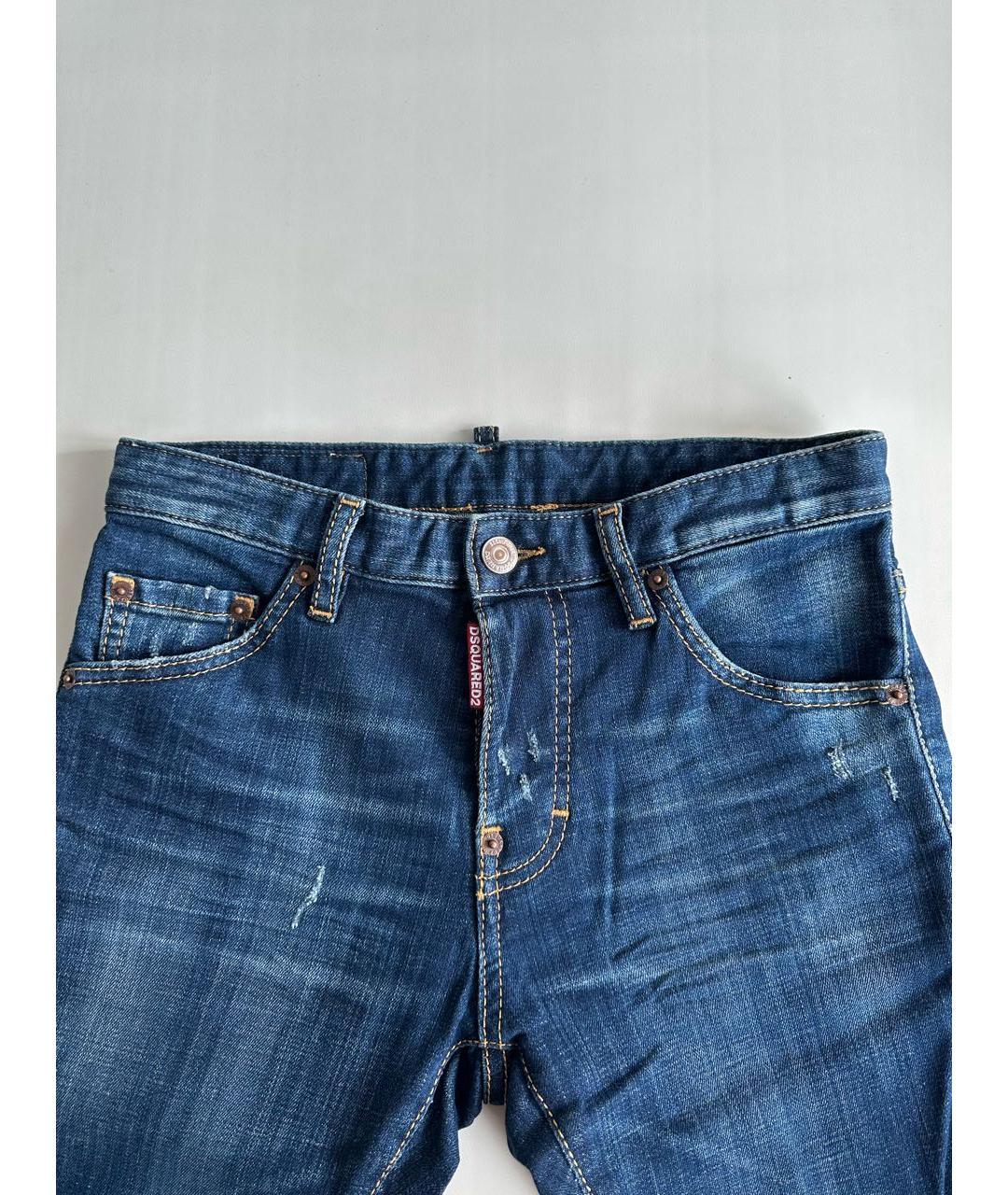 DSQUARED2 Темно-синие деним детские джинсы, фото 3