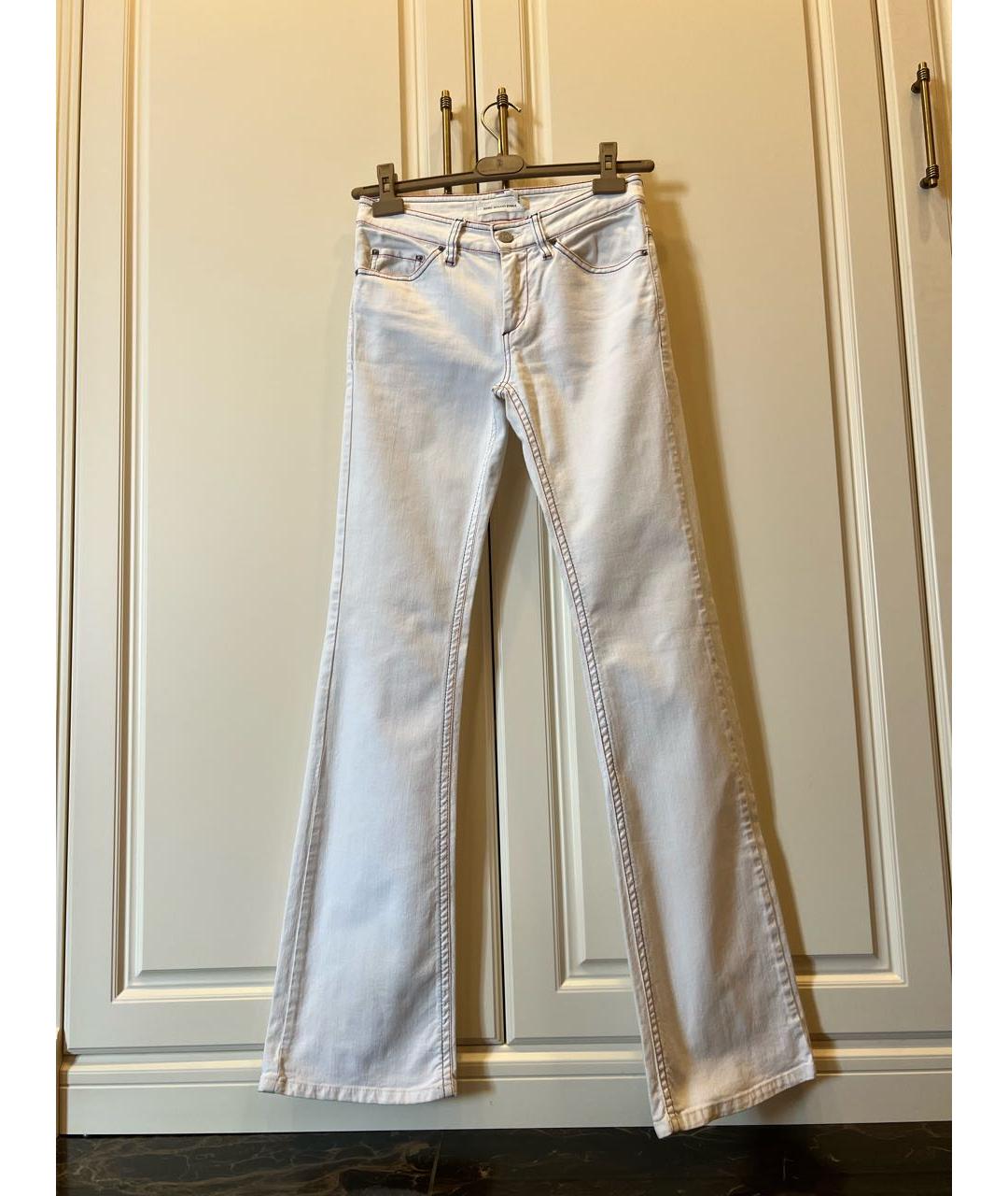 ISABEL MARANT ETOILE Белые хлопковые джинсы клеш, фото 5